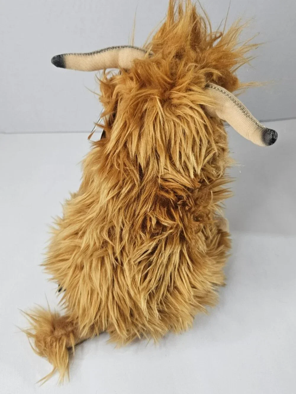 Living Nature Highland Cow Plush Soft Horns Brown Scottish Farm Stuffed Animal